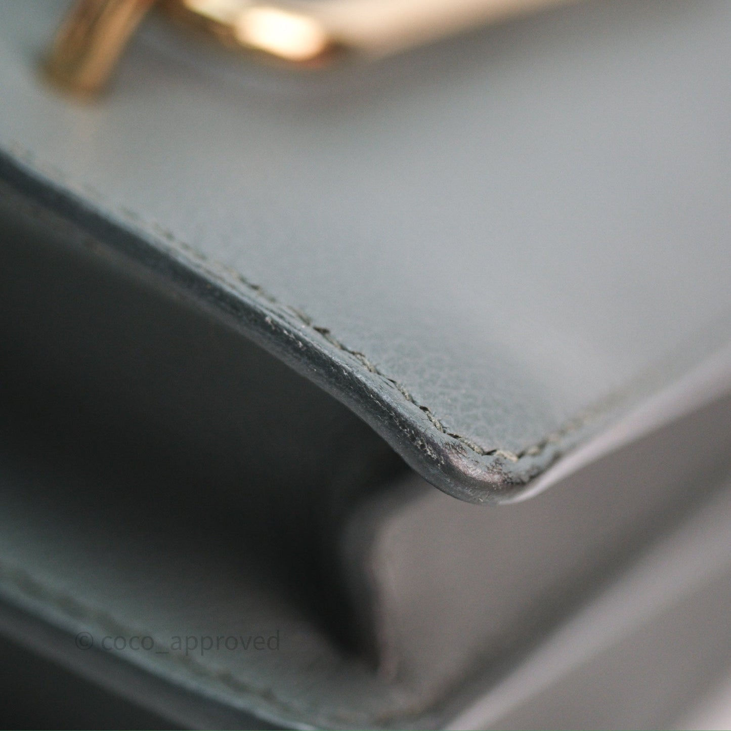 Hermès Roulis Mini 18 Vert Amancde 63 Evercolor Gold Hardware