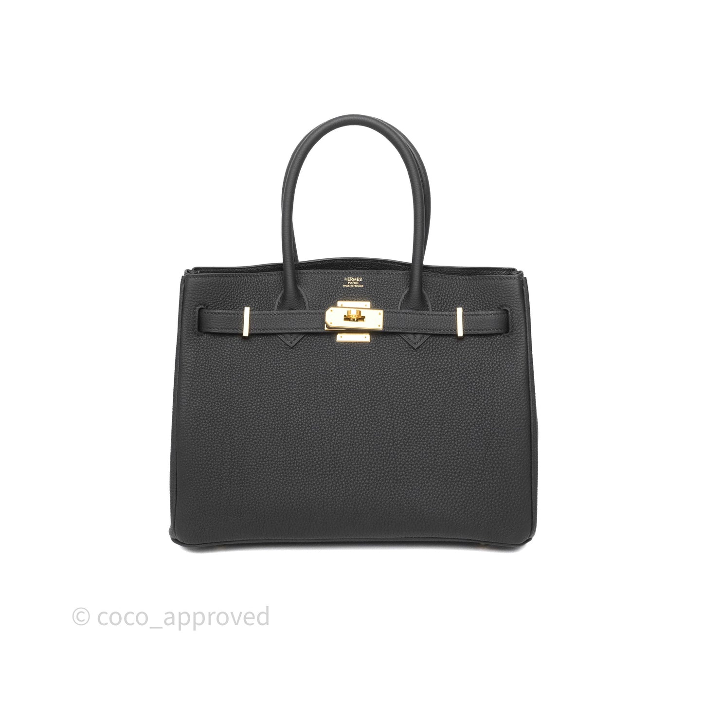 Hermès 3 In 1 Birkin 30 Retourne Black Noir 89 Togo Gold Hardware