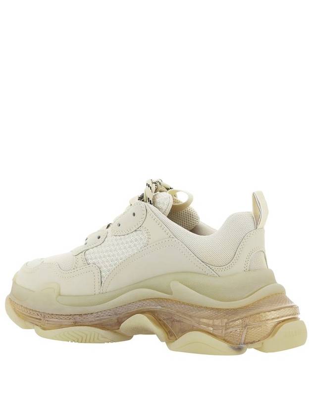 Luxury Balenciaga Triple S Clear Sole Low Top Sneakers Beige