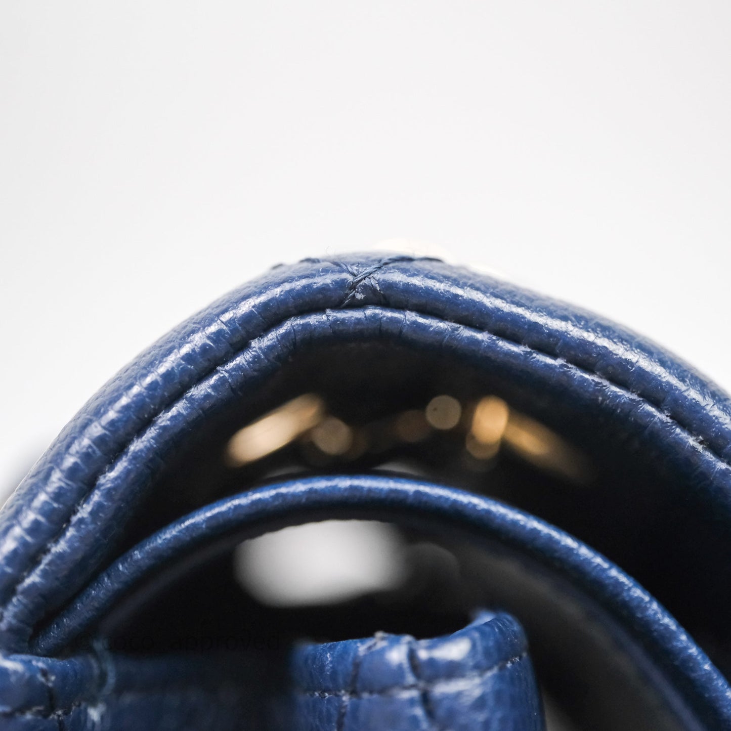 Chanel Medium Classic Flap Quilted Dark Blue Caviar Gold Hardware