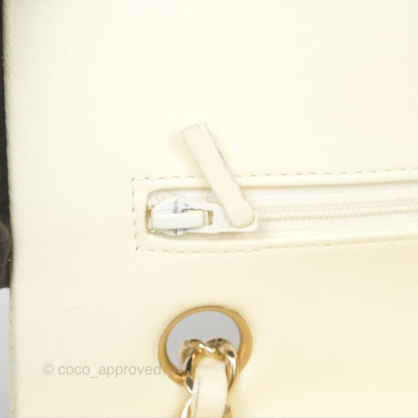 Chanel Medium Classic Flap Quilted Pale Yellow Lambskin Gold Hardware