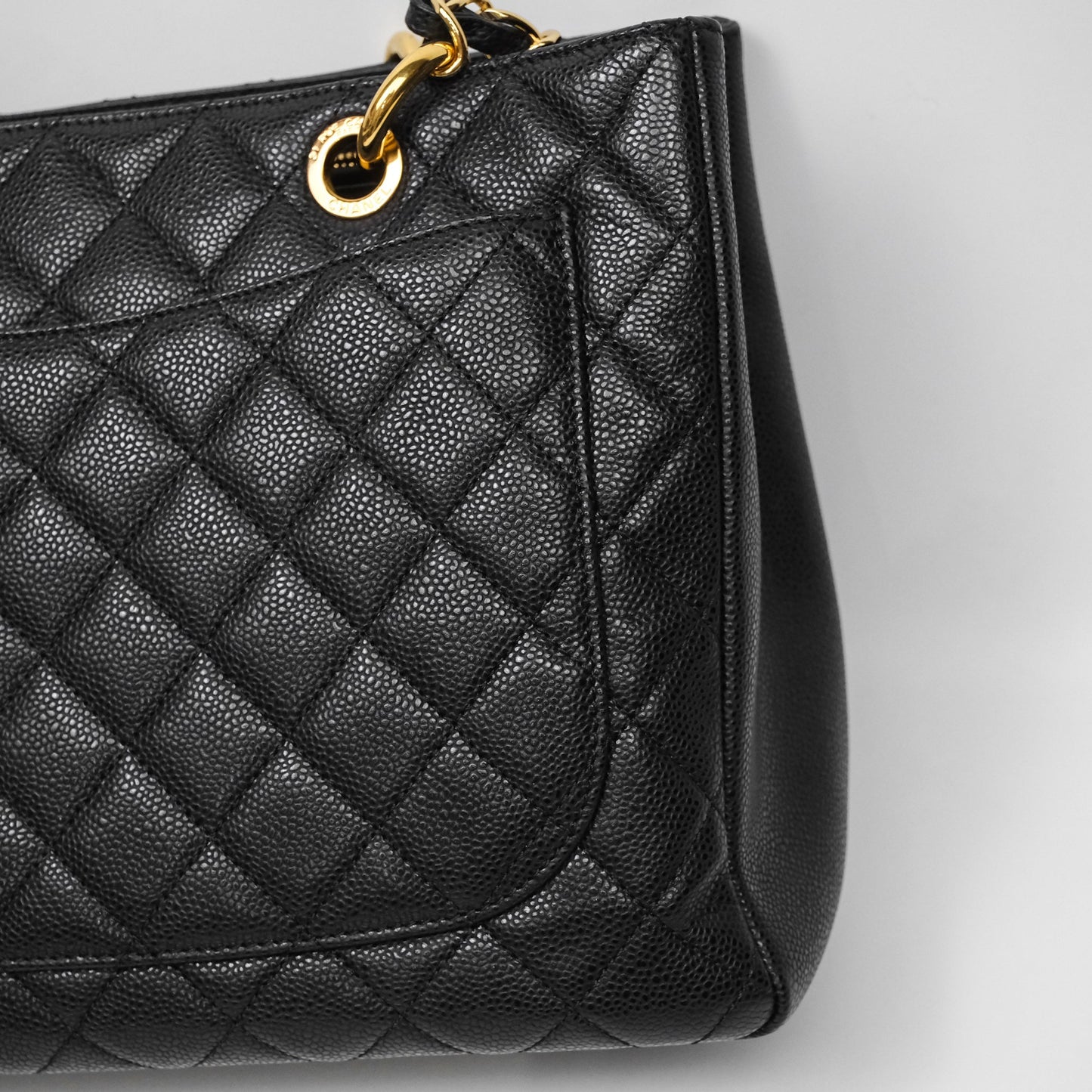 Chanel GST Black Caviar Gold Hardware