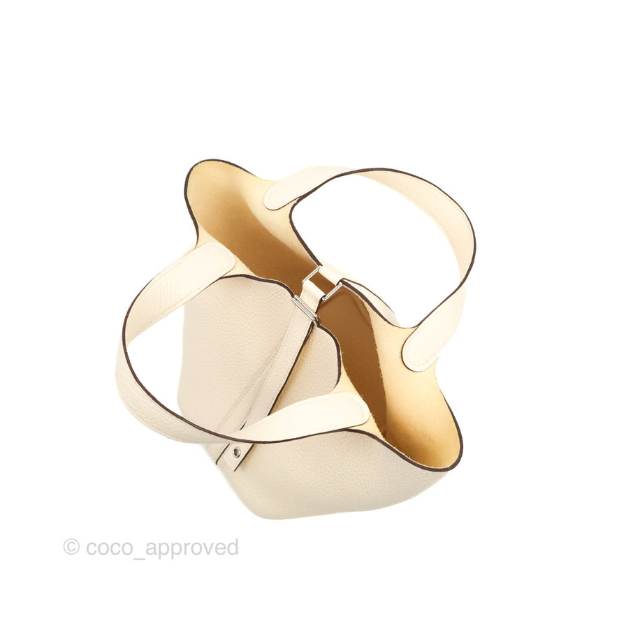 Hermès Picotin Lock 18 Nata Clemence Palladium Hardware