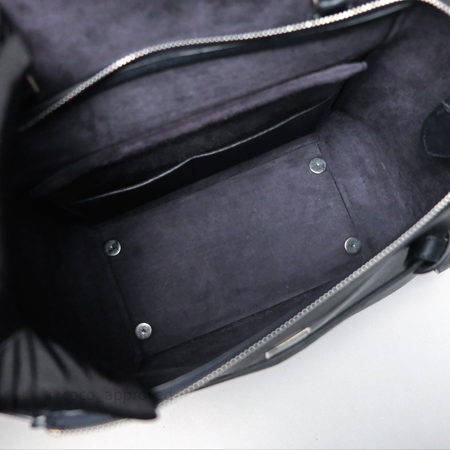 Celine Mini Belt Bag Navy Grained Calfskin Silver Hardware