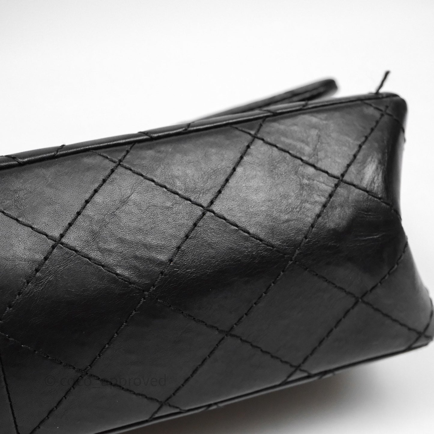 Chanel Reissue Quilted Aged Calfskin Black Gold Hardware 226