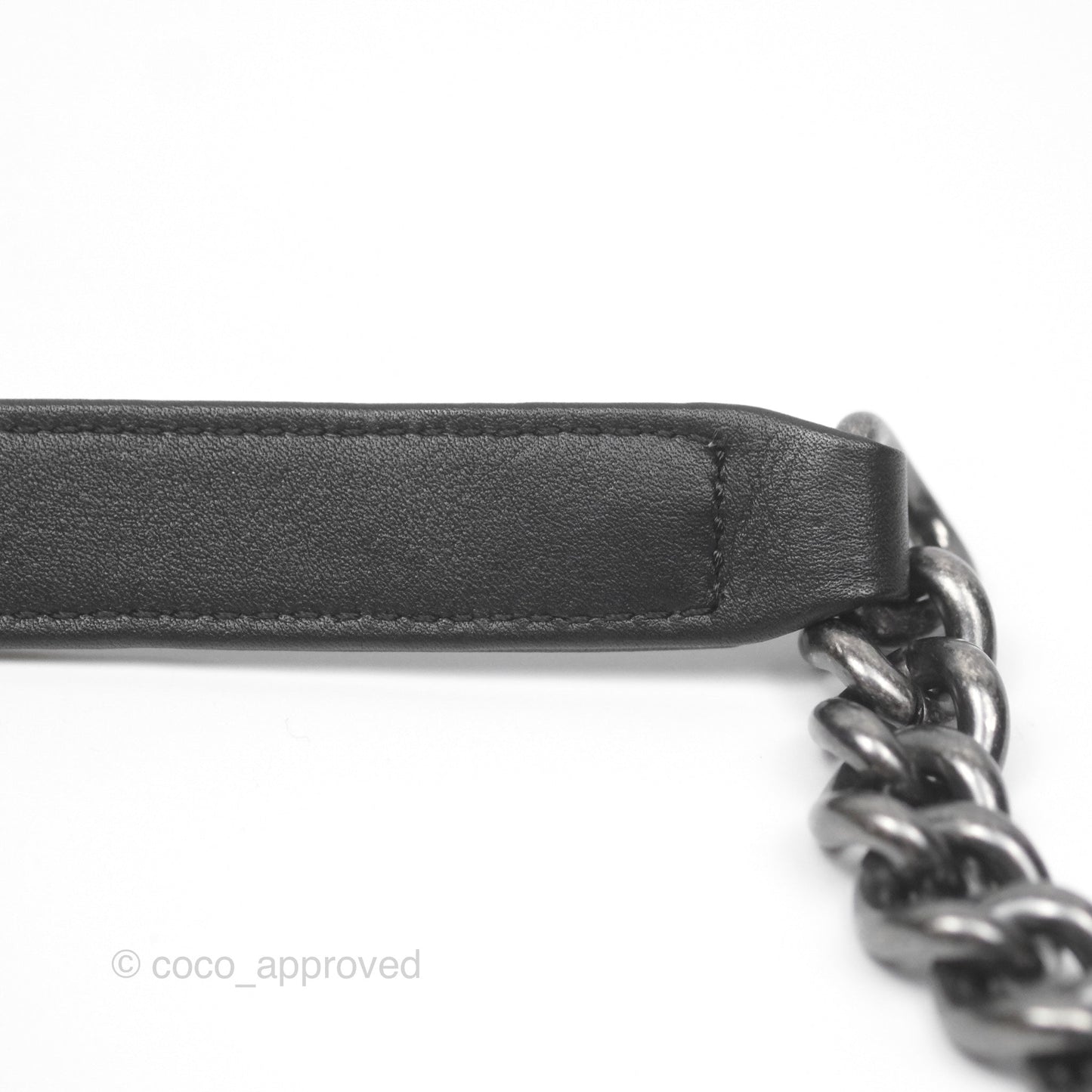 Chanel Medium Boy Quilted Black Calfskin Ruthenium Hardware