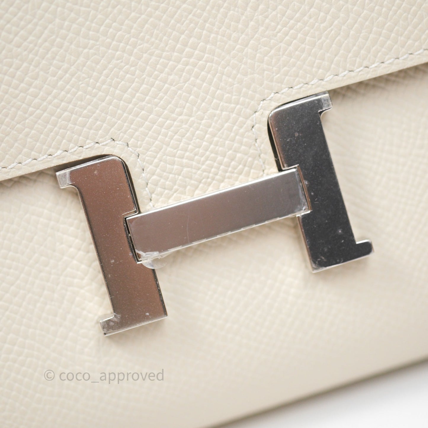 Hermès Constance To Go Wallet Craie 10 Epsom Palladium Hardware