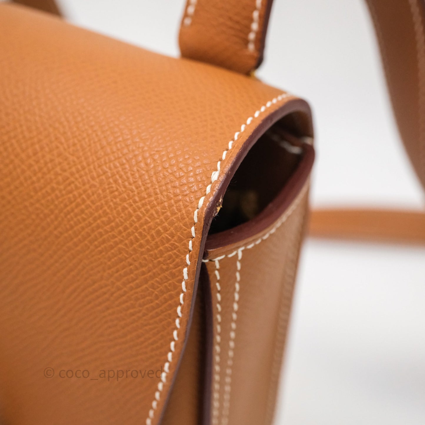 Hermès Della Cavalleria Mini Bag Gold 37 Epsom Gold Hardware