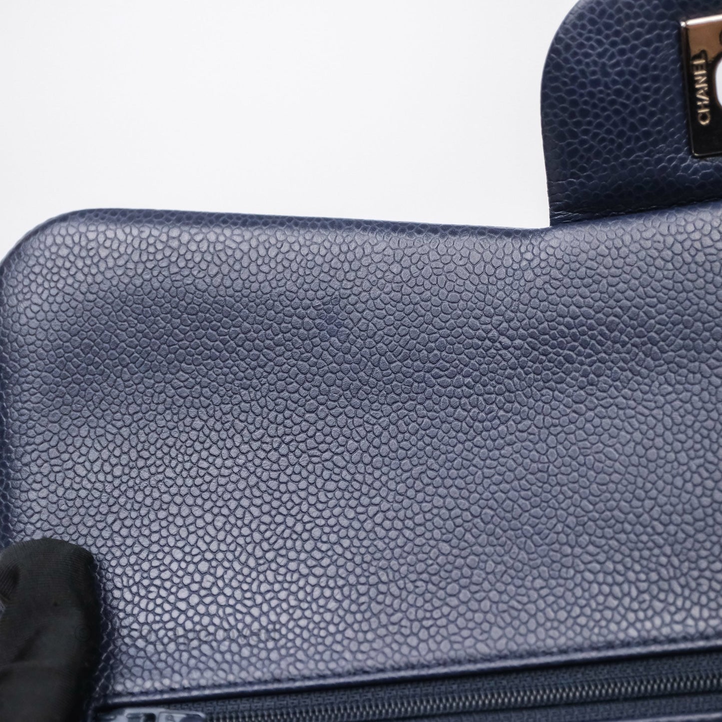 Chanel Jumbo Double Flap Navy Caviar Silver Hardware⁣⁣
