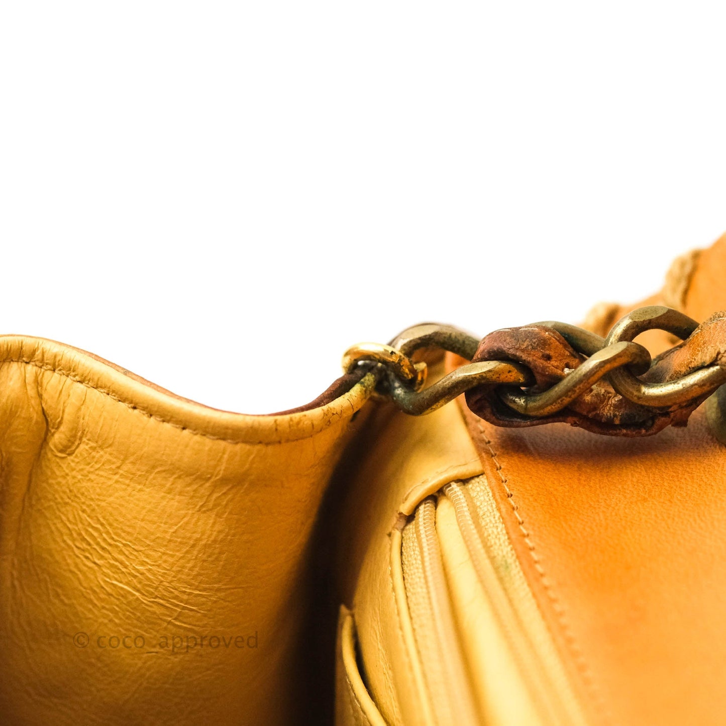 Chanel Embossed Leather XL Jumbo Flap Tan Antique Gold Hardware