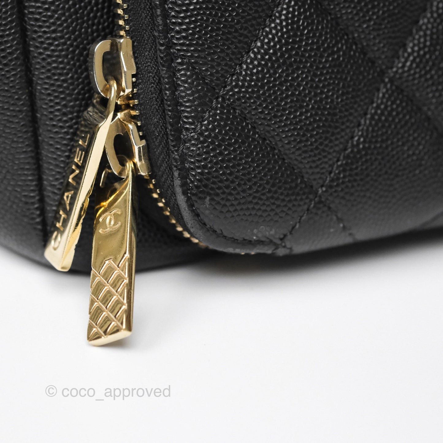 Chanel Small Business Affinity Shopping Bag Black Caviar Gold Hardware