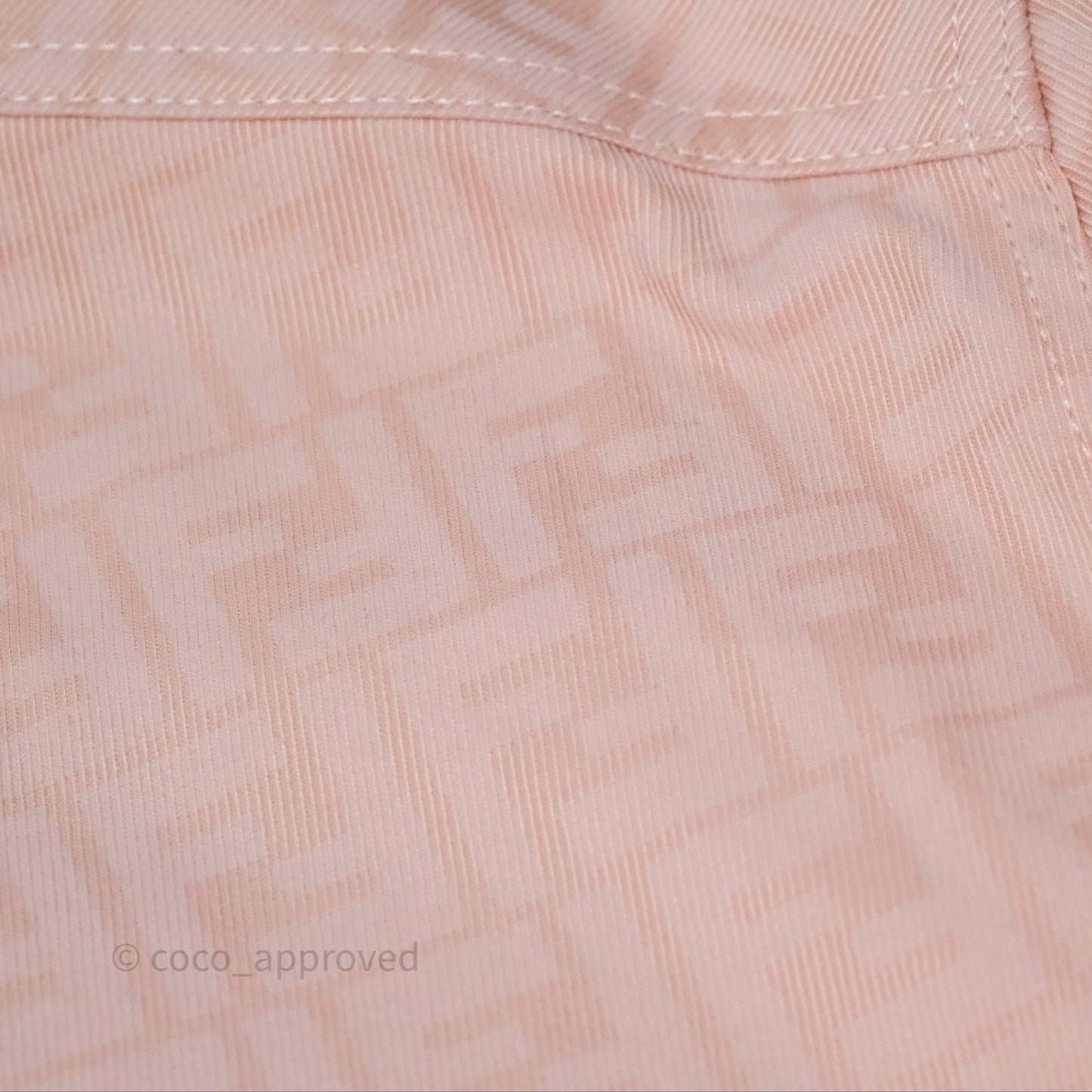 Fendi Denim FF Belted Jacket Pink