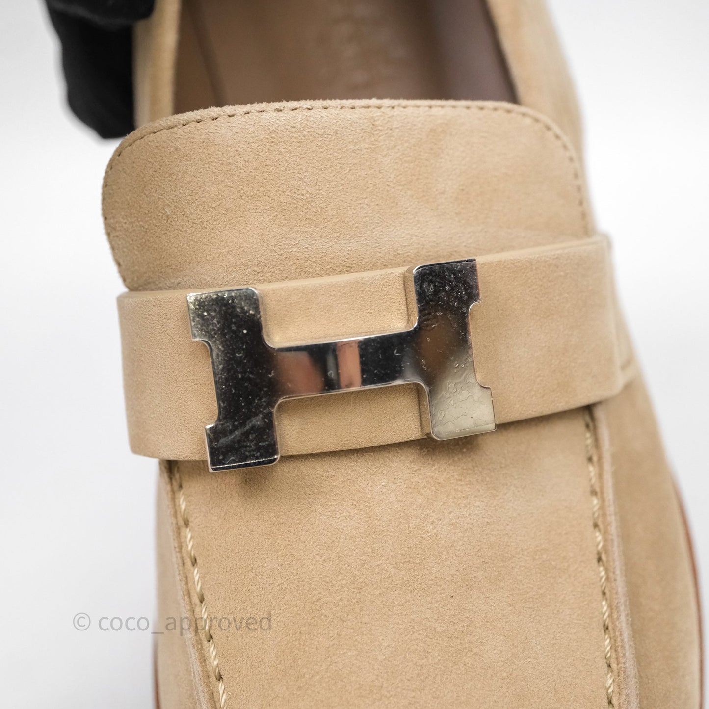 Hermes Faubourg loafer Beige Camel Size 36.5