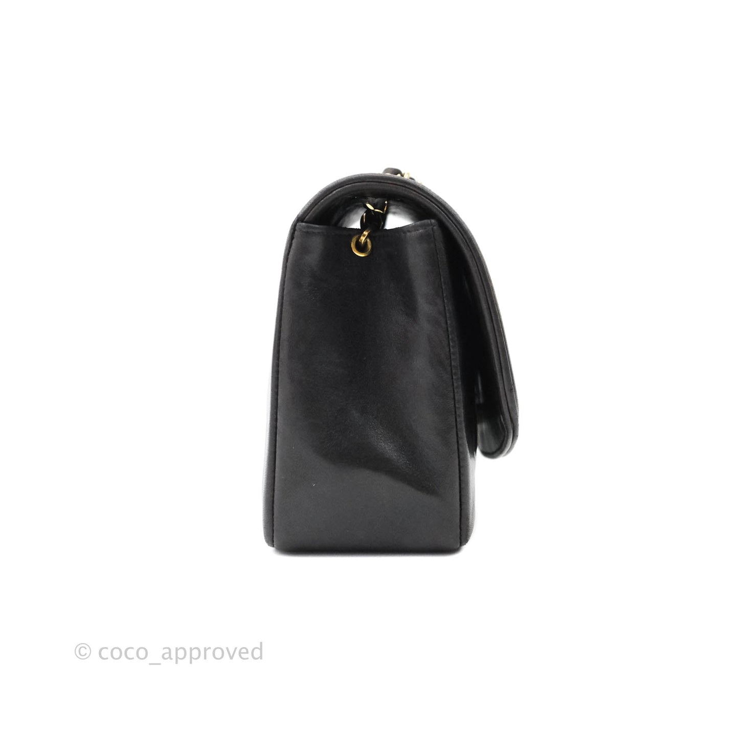 Chanel Black Quilted Lambskin Small Vintage Classic Diana Flap Bag