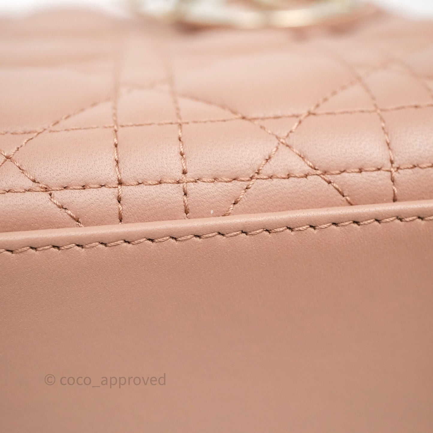 Christian Dior Small Lady Dior My ABCDior Bag Blush Cannage Lambskin