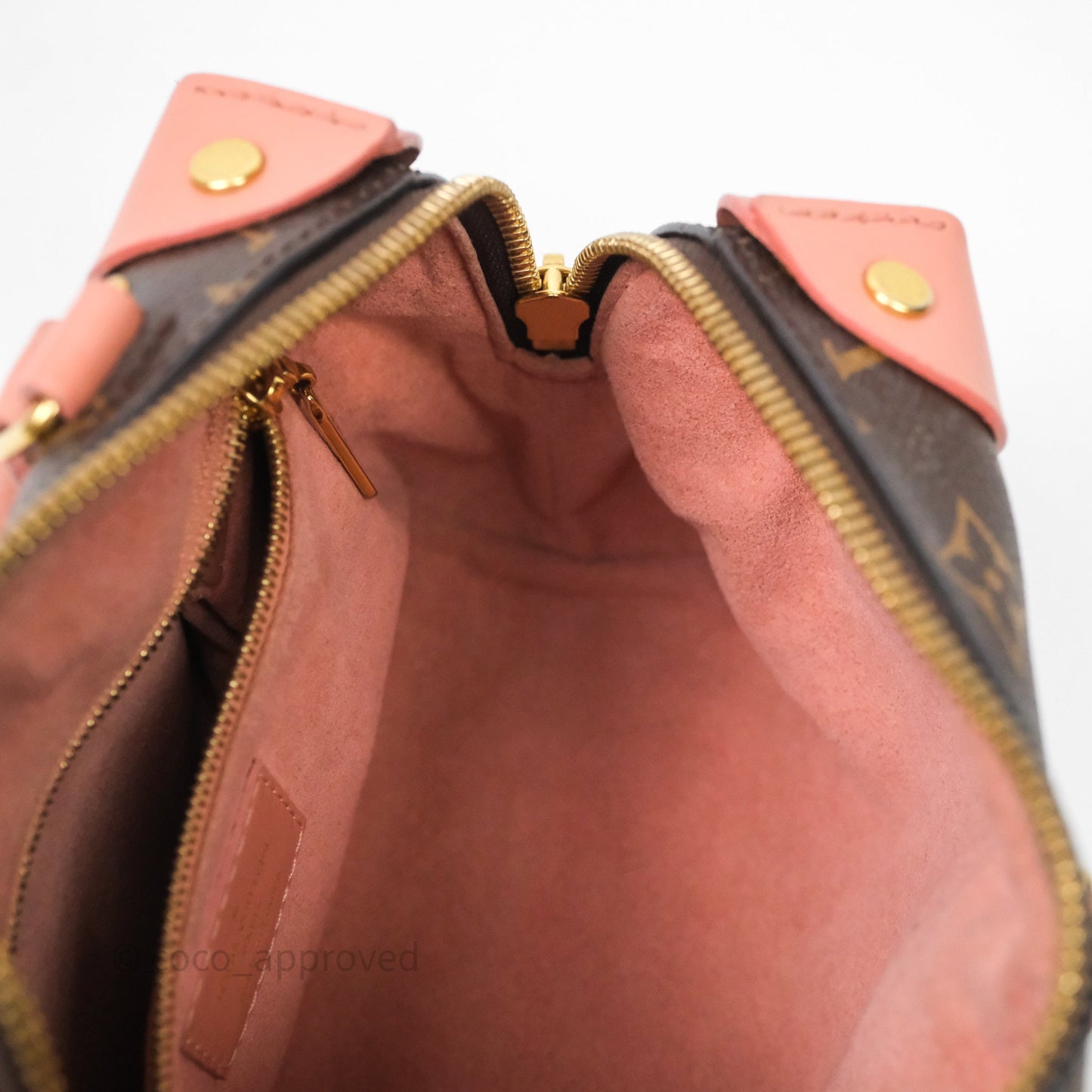 Louis Vuitton Petite Malle Souple Pink Monogram Canvas