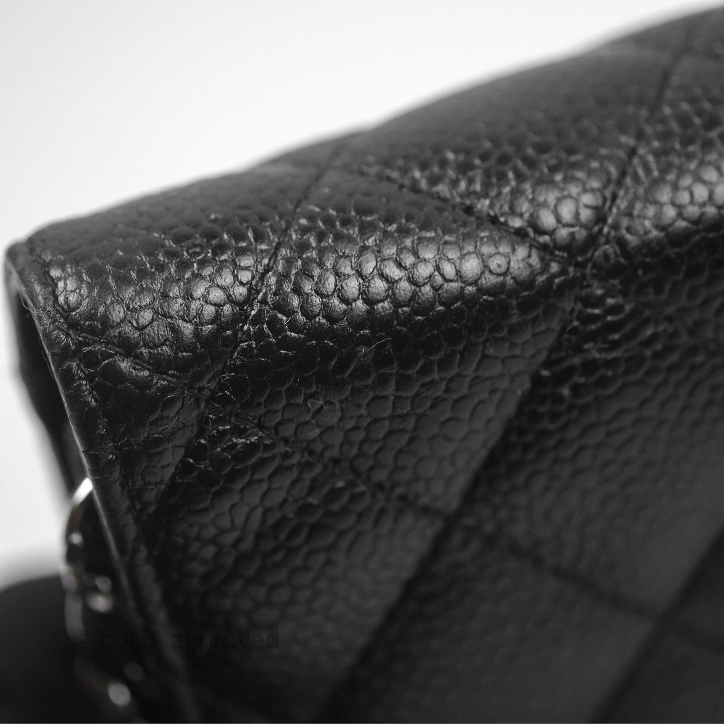 Chanel Quilted Classic WOC Black Caviar Silver Hardware