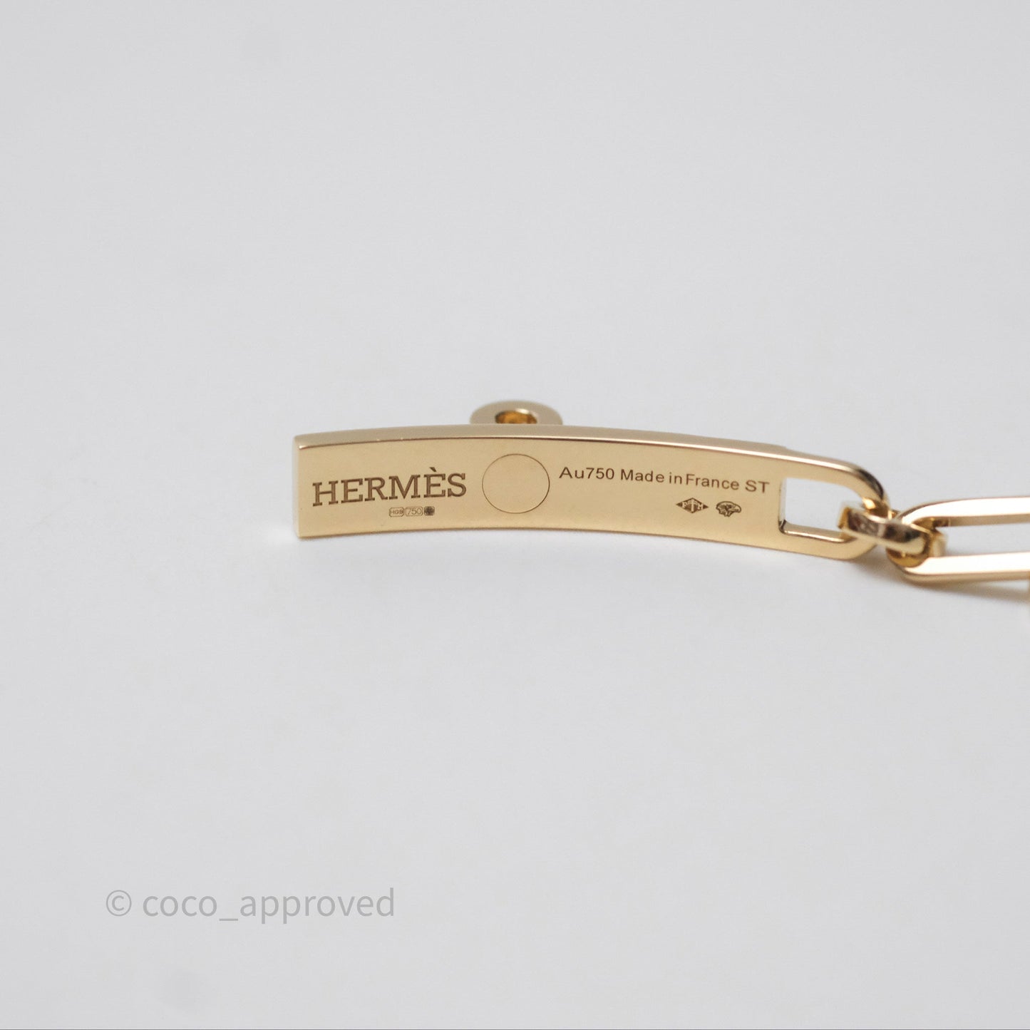 Hermès Kelly Chaine Bracelet Small Model Diamond Gold Hardware