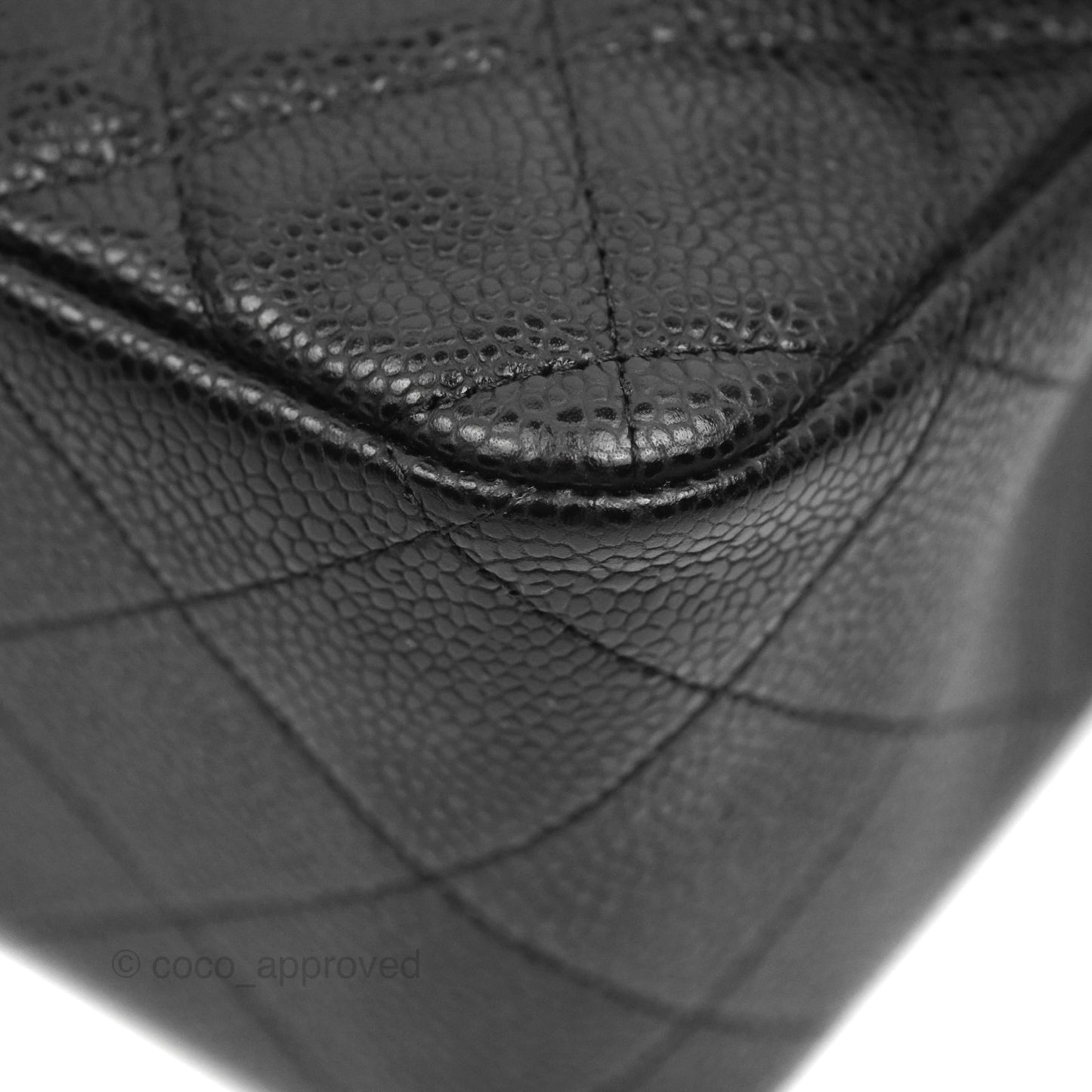 Chanel Jumbo Double Flap Black Caviar Silver Hardware⁣⁣