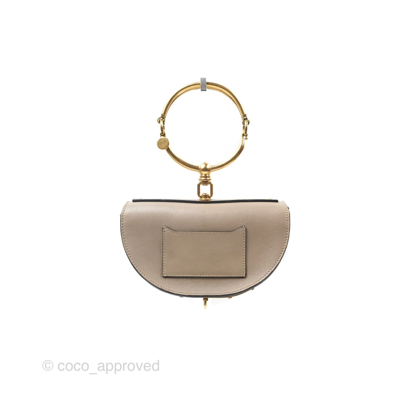Chloé Nile Minaudière Bracelets Bag Motty Grey Calfskin