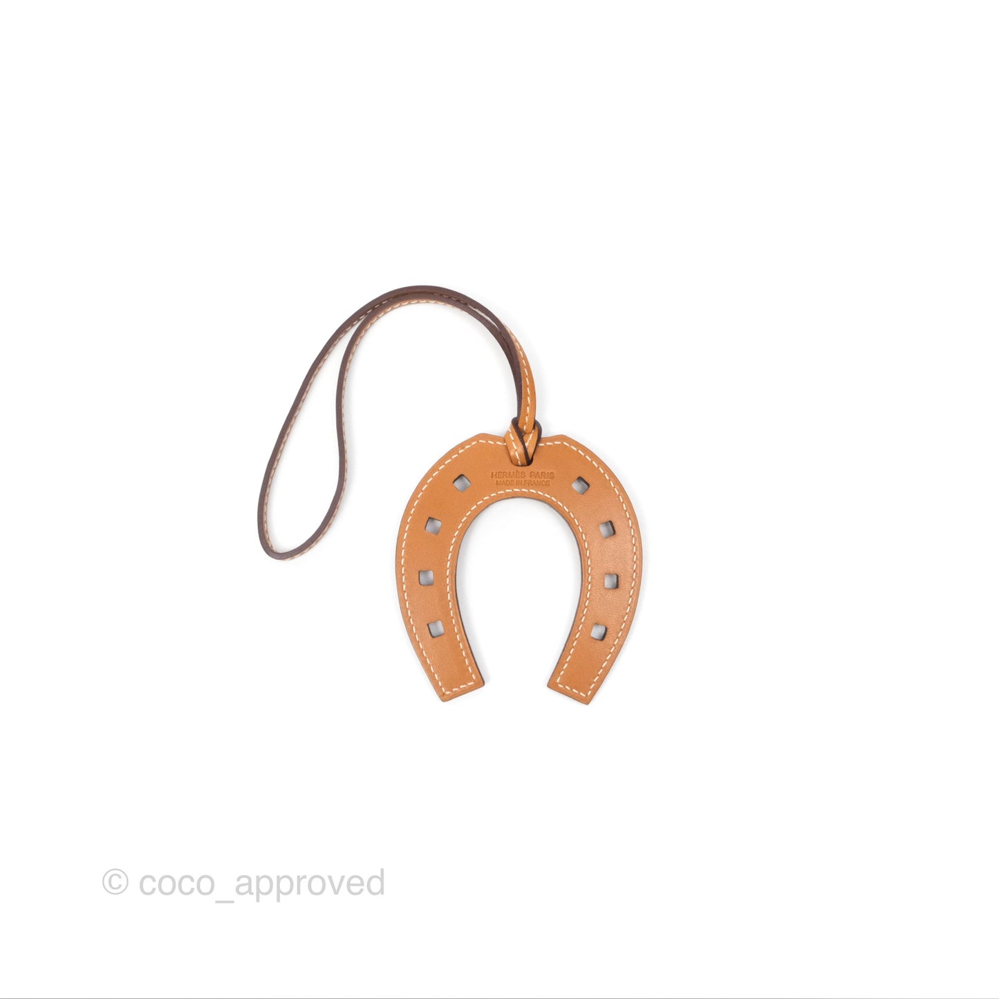 Hermès Paddock Horseshoe Bag Charm Gold 37 Swift