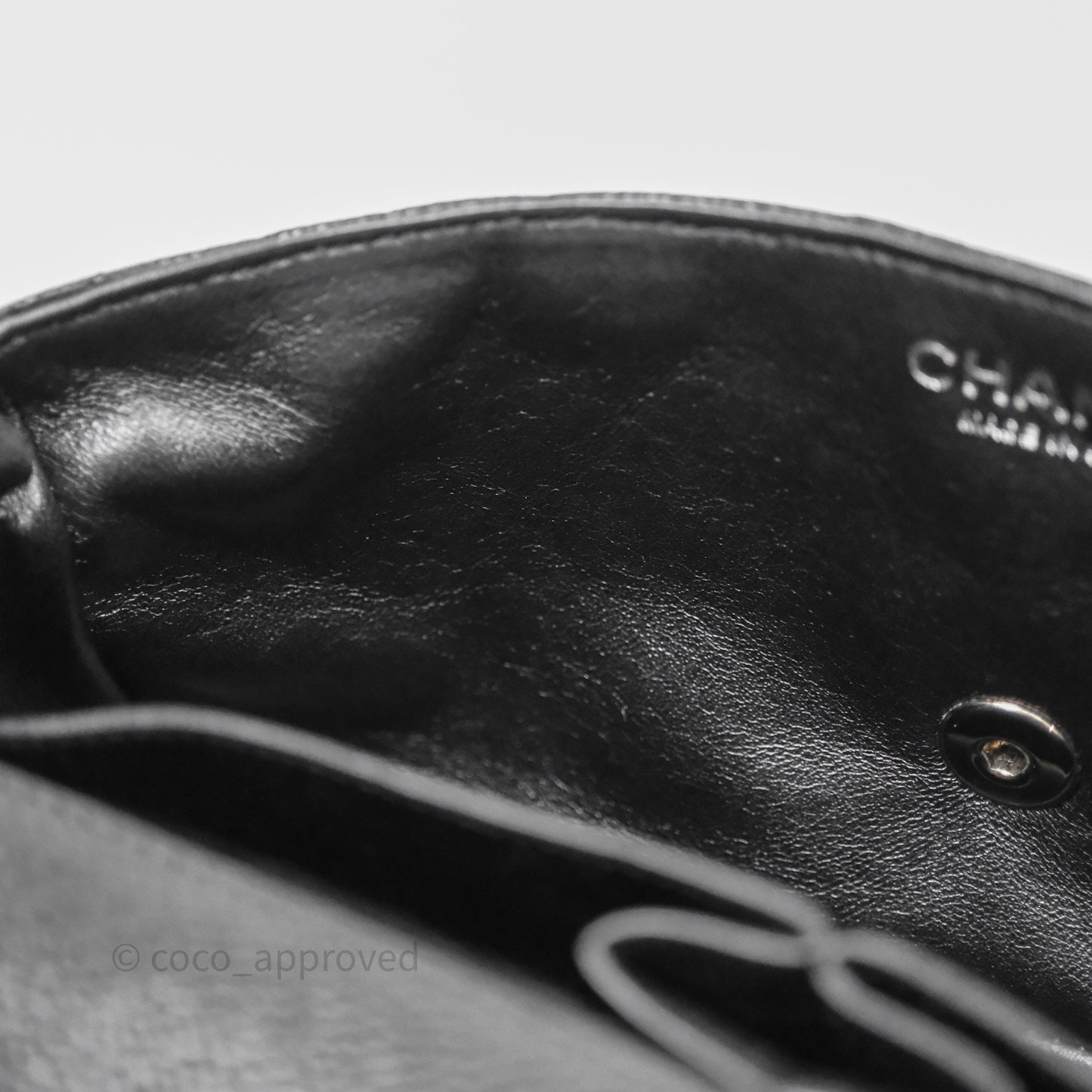 Chanel East West Flap Bag Black Caviar Silver Hardware
