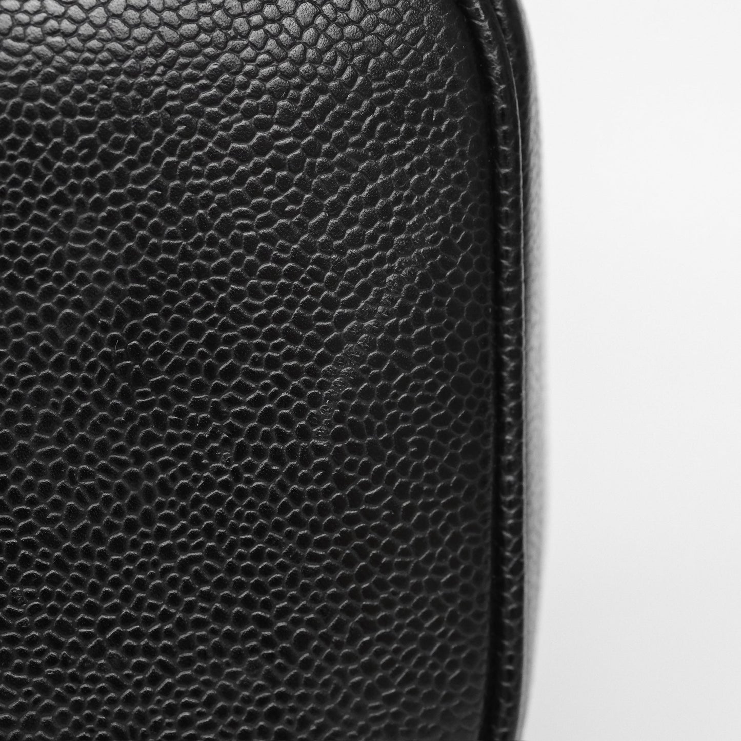 Chanel Vintage Vanity Case Black Caviar Gold Hardware