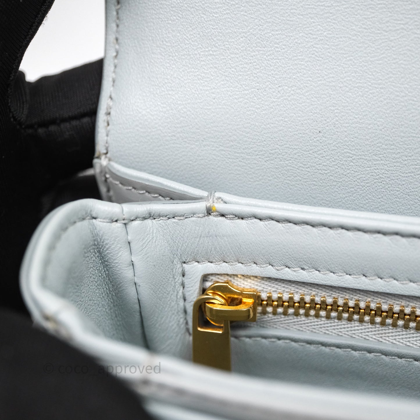 Celine Teen Besace Light Blue Shiny Calfskin