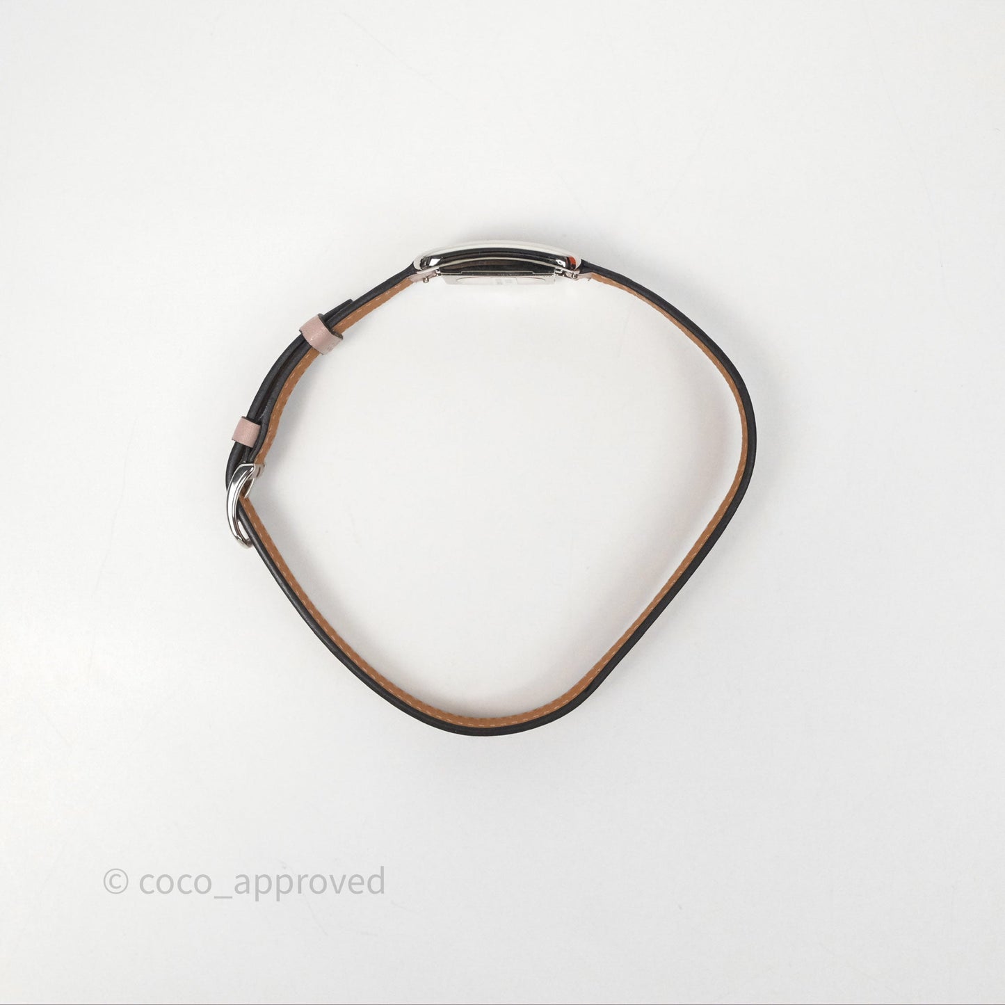 Hermès Cape Cod Steel Watch Glycine 4W Calfskin Strap