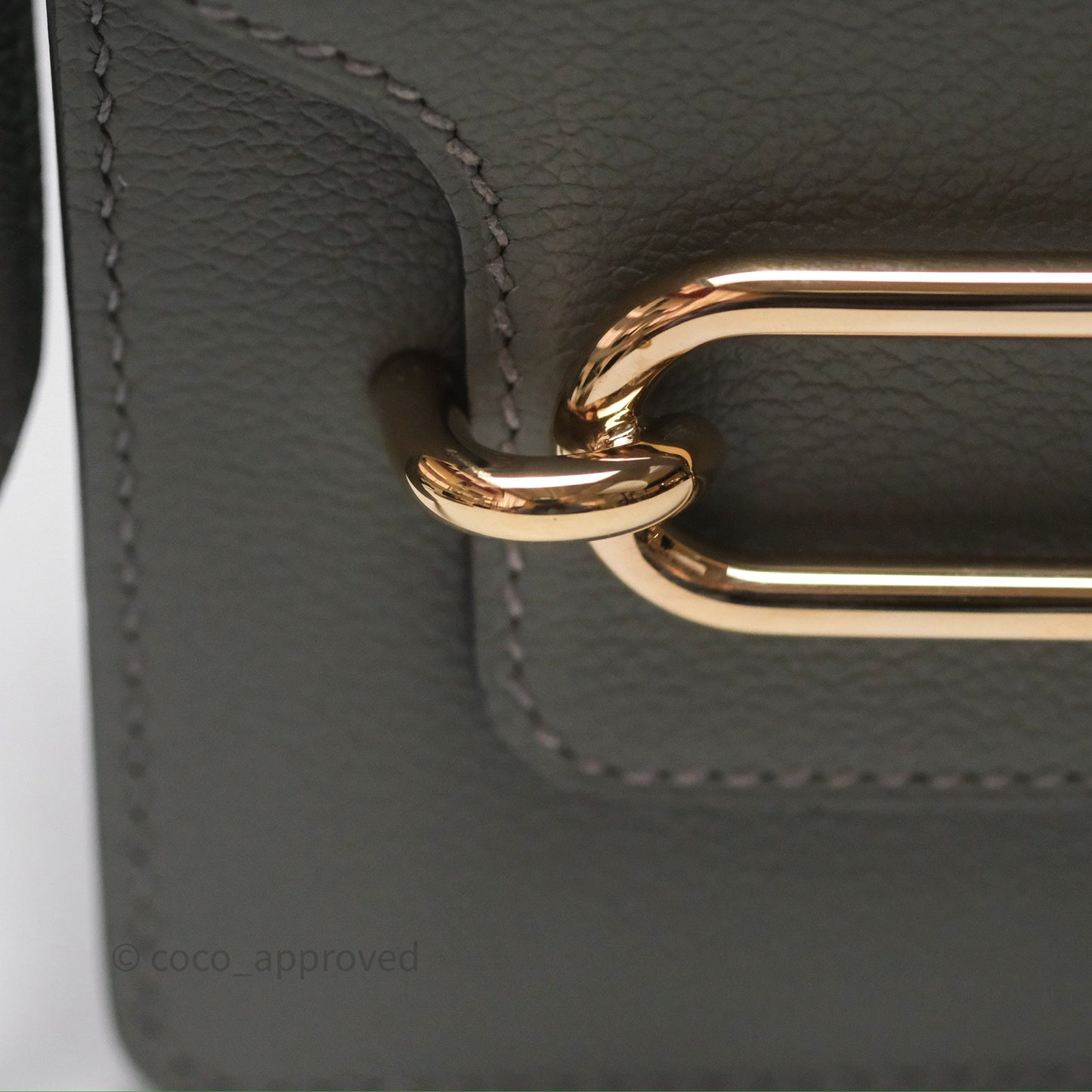Hermès Roulis Mini 18 Gris Meyer 0L Evercolor Permabrass Hardware