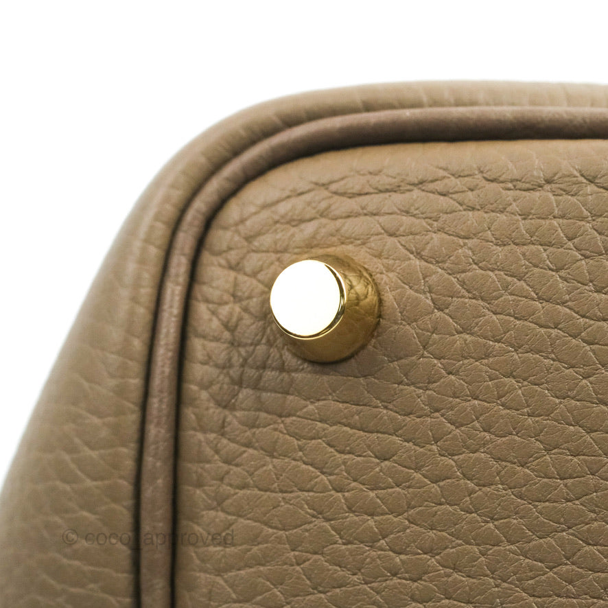 Hermès Picotin Lock 18 Etoupe Clemence Gold Hardware