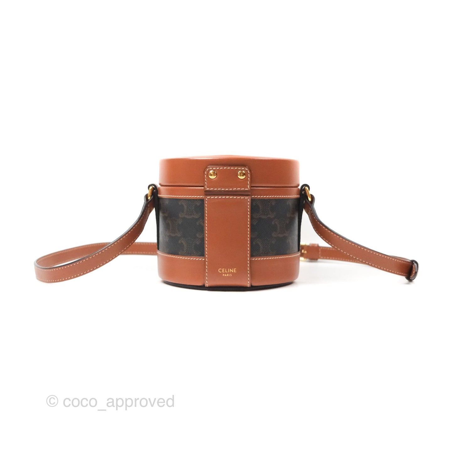 Celine Small Tambour Triomphe Canvas