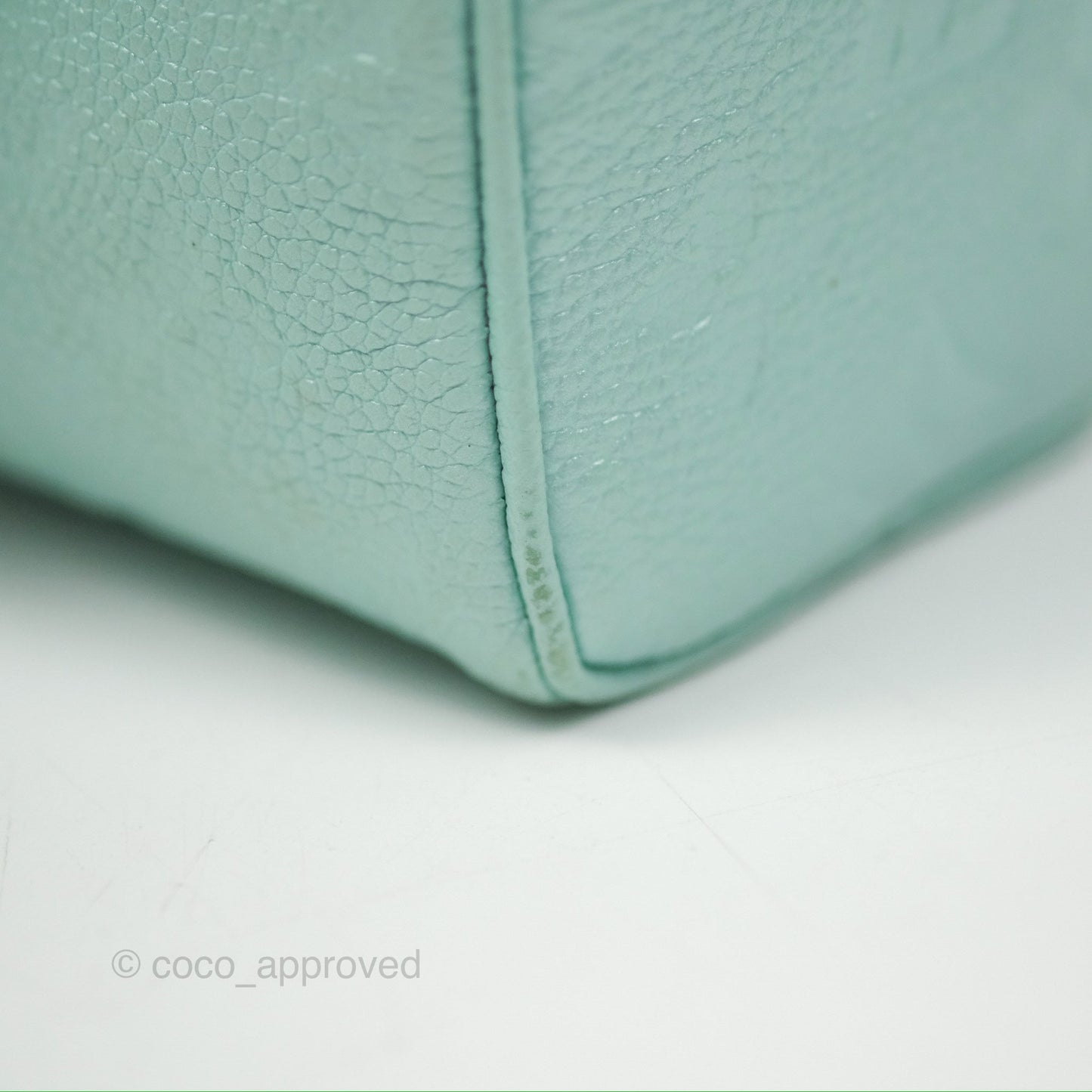 Louis Vuitton Nano Speedy Monogram Empreinte Pearly Lagoon Blue