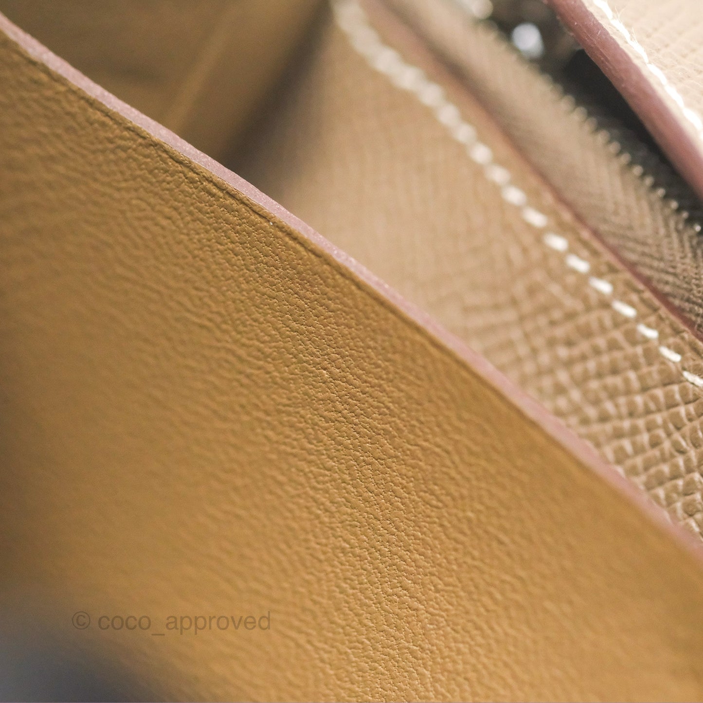 Hermès Kelly Wallet Etoupe Epsom Palladium Hardware