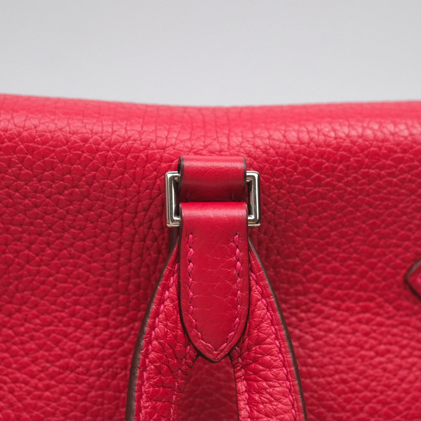 Hermès Kelly Ado Backpack Red Rouge Clemence Palladium Hardware