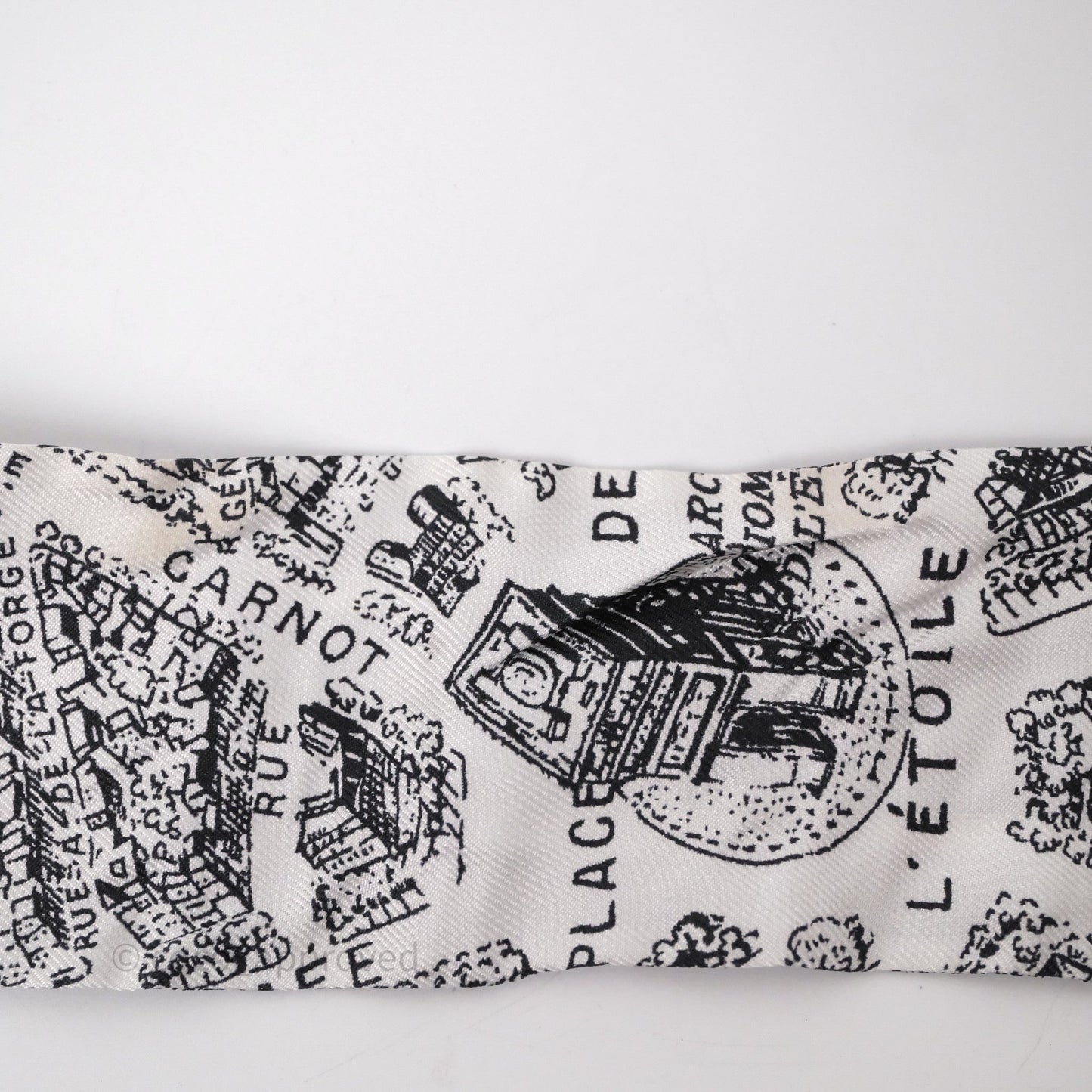 Christian Dior Mini Lady D-Lite Bag White/ Black Plan de Paris Embroidered