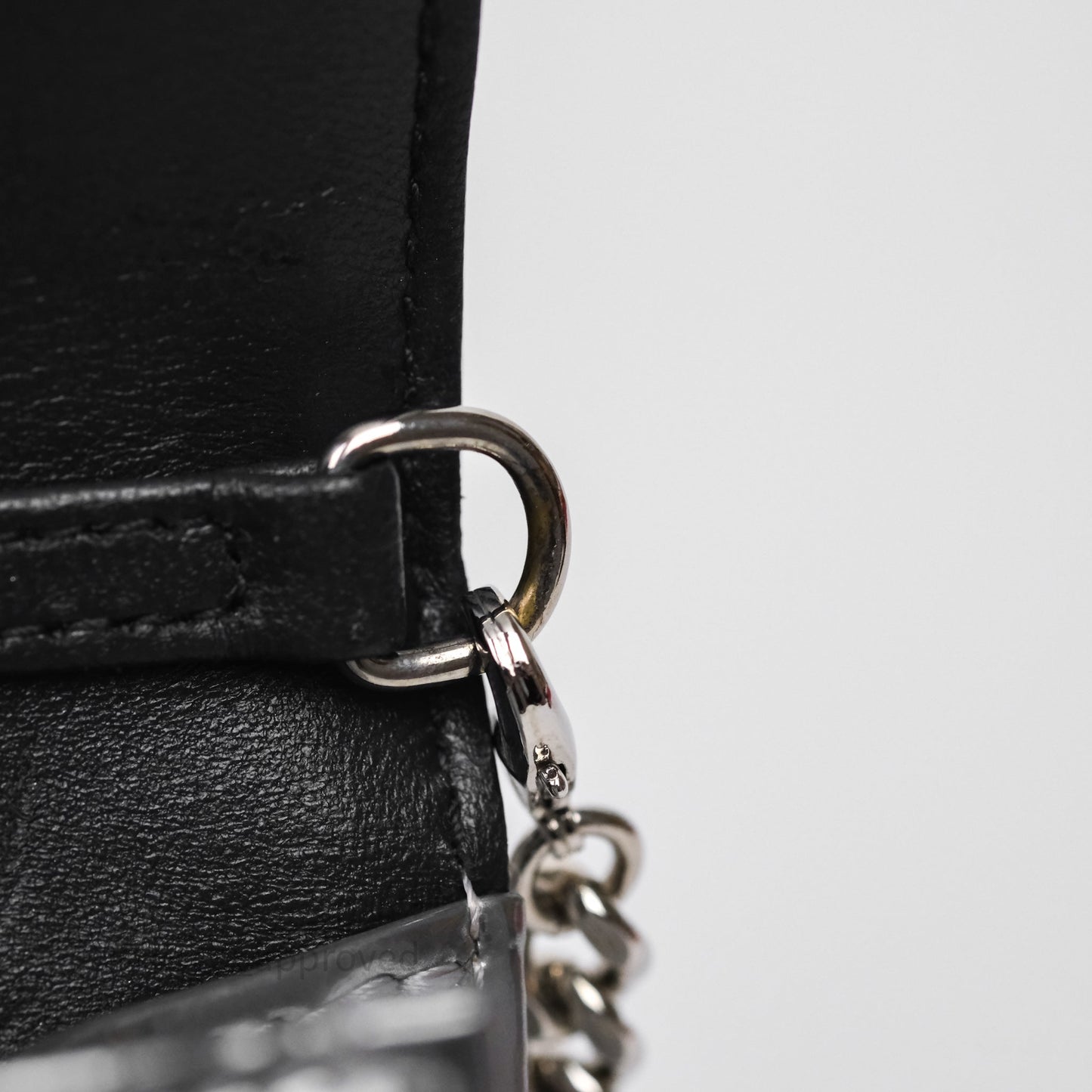 Christian Dior Diorama Wallet on Chain Metallic Silver
