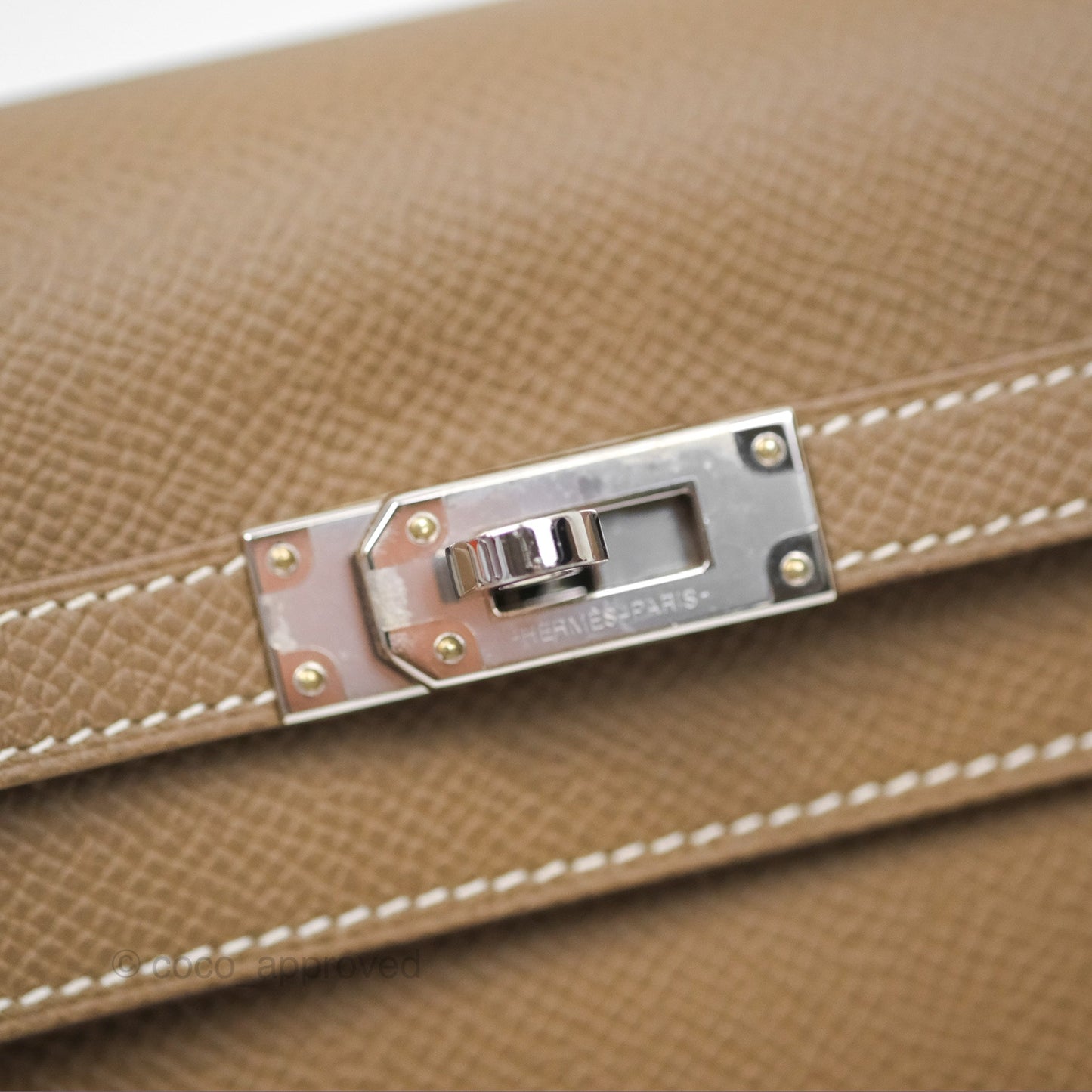 Hermès Kelly To Go Wallet Etoupe 18 Epsom Palladium Hardware