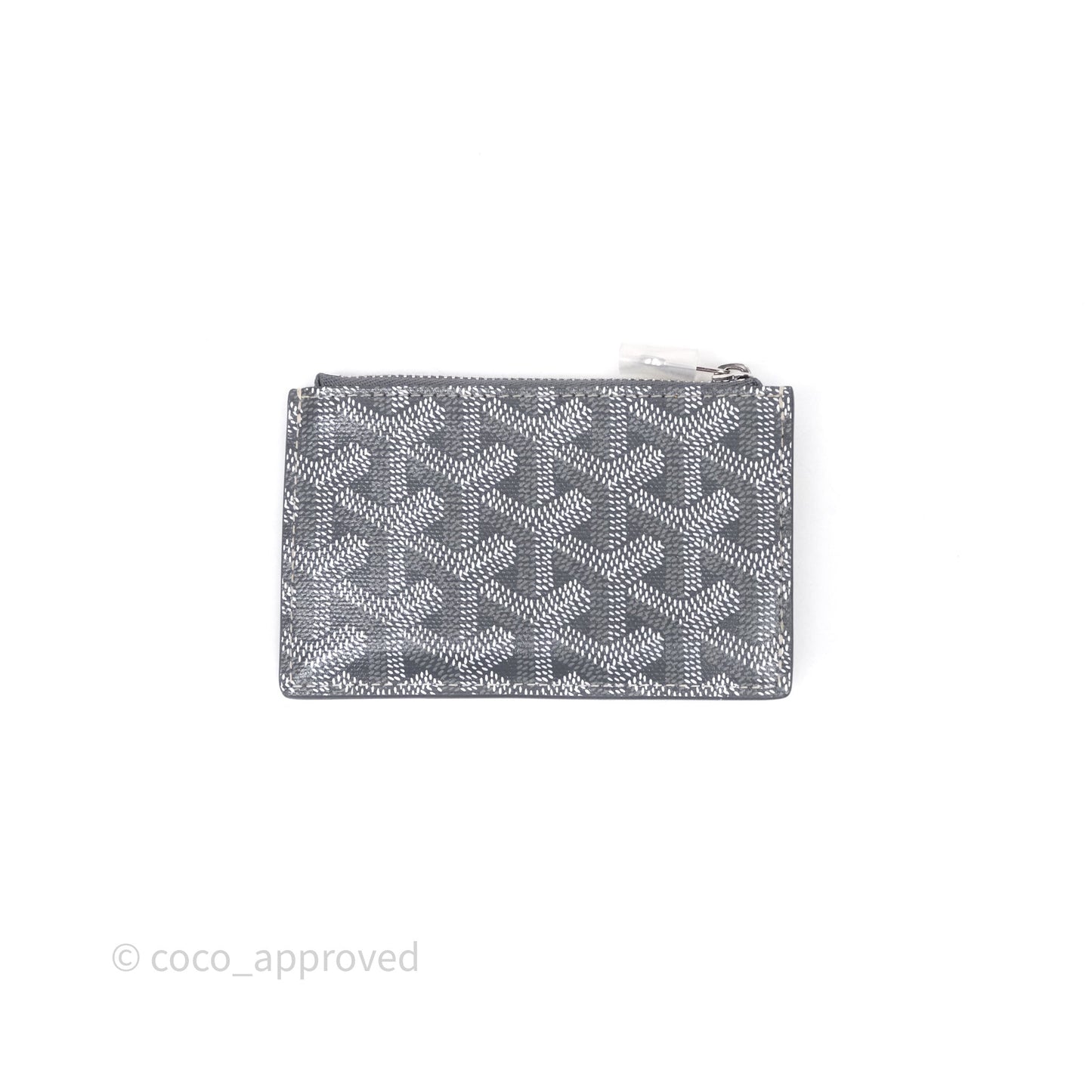 Goyard Bourbon Zipped Card Holder Grey