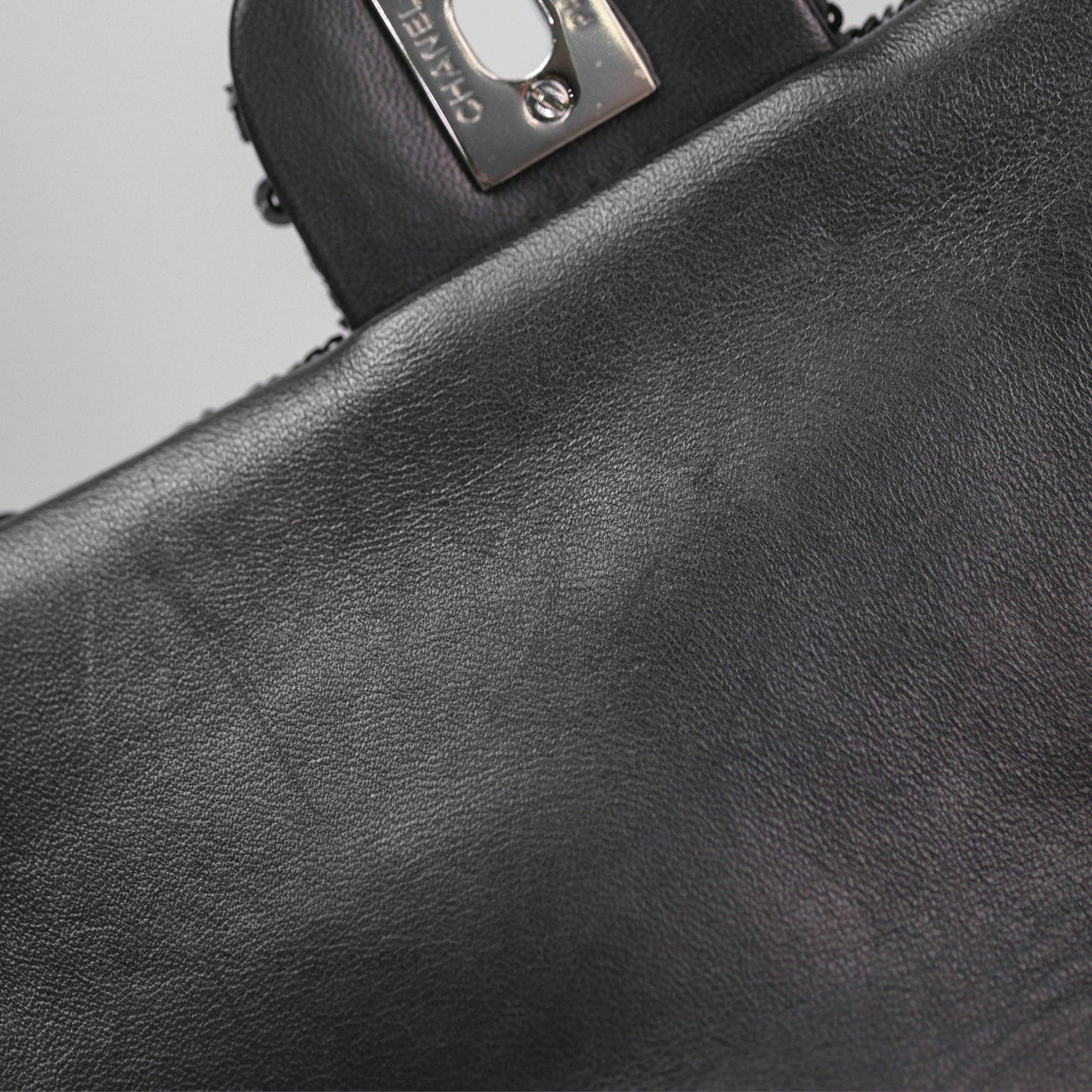 Chanel Mini Flap Bag Sequin Black/ Navy Gun Metal Hardware