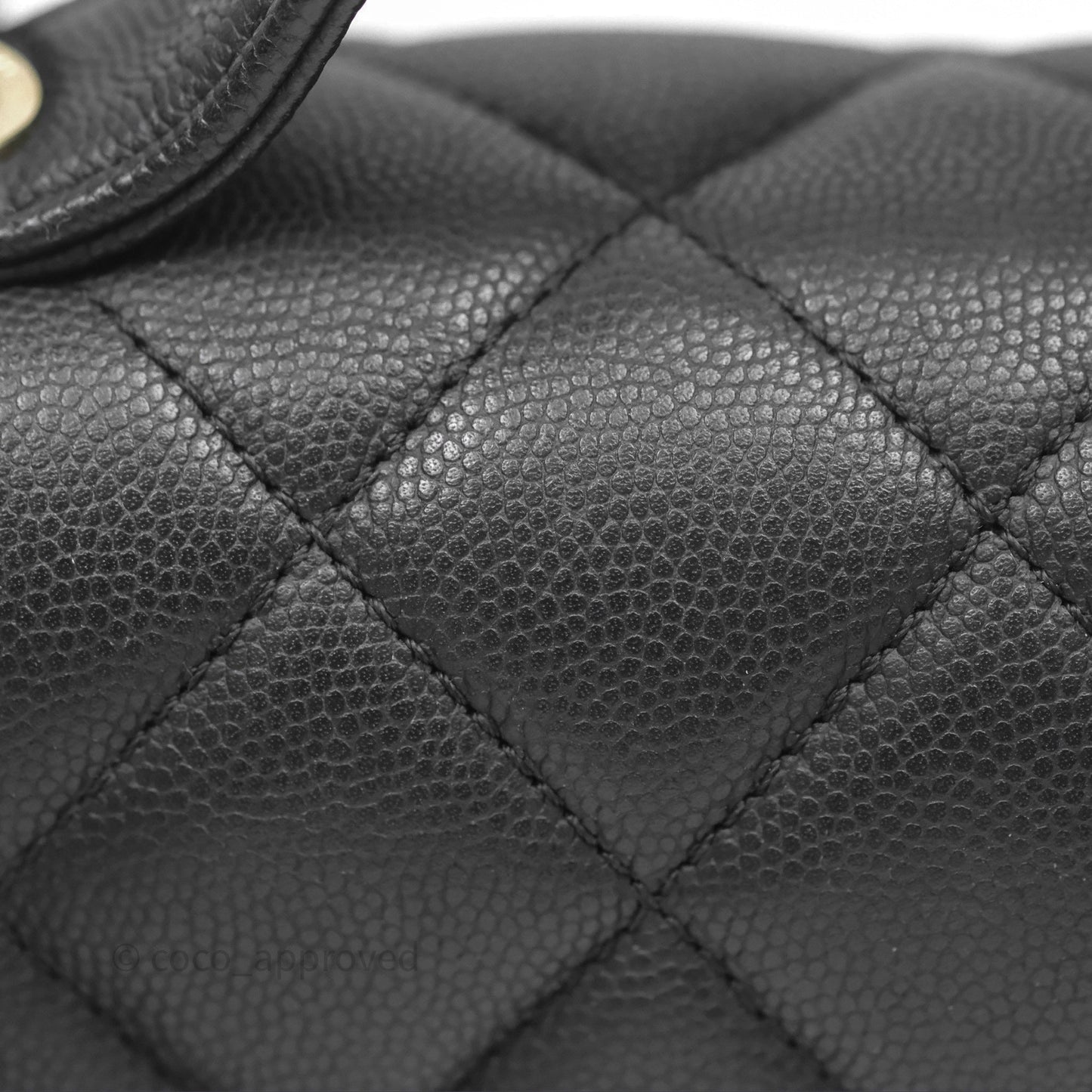 Chanel Quilted Small Business Affinity Flap Black Caviar Gold Hardware
