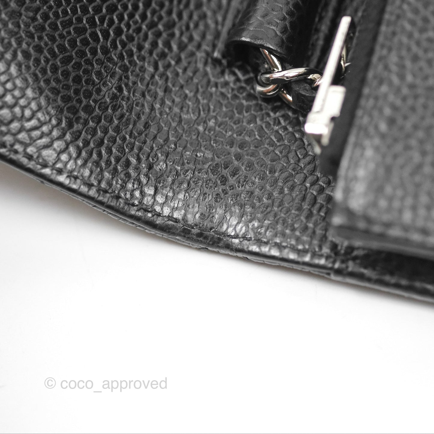 Chanel Quilted Classic Wallet On Chain WOC Black Caviar Silver Hardware
