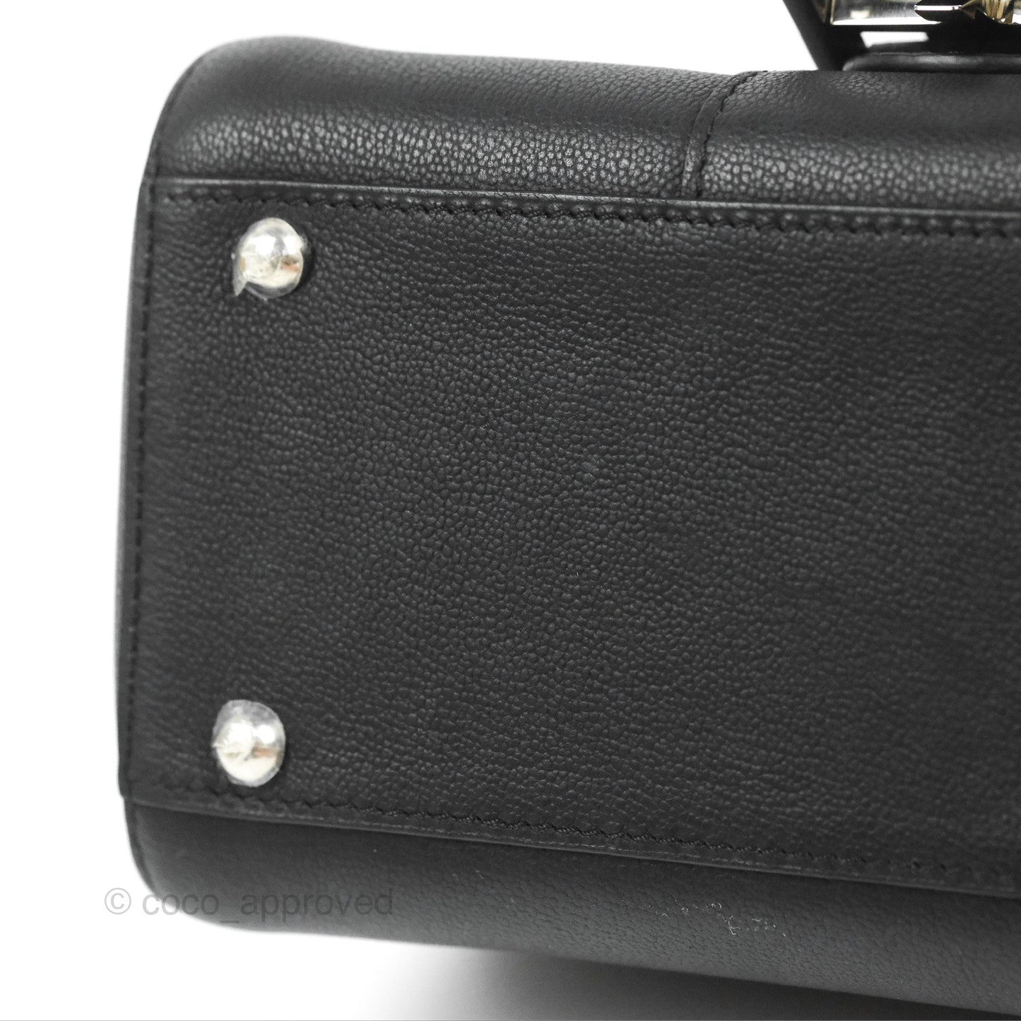 Delvaux Mini Brillant Bag Vegetal Rodeo Black Calf Silver Hardware