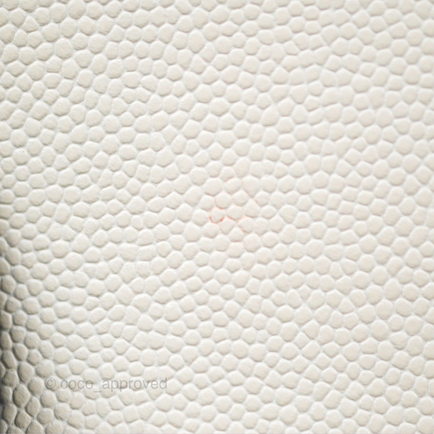 Chanel Mini Coco Handle Quilted Ivory White Caviar Gold Hardware