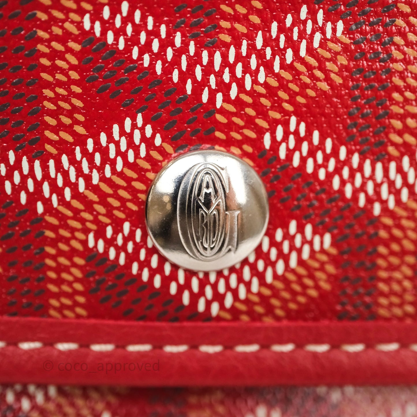 Goyard Anjou Mini Tote Bag Red Goyardine Canvas