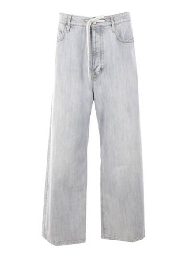 Luxury Balenciaga Denim Straight Jeans Blue
