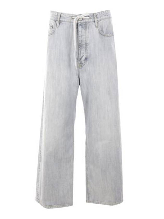 Luxury Balenciaga Denim Straight Jeans Blue