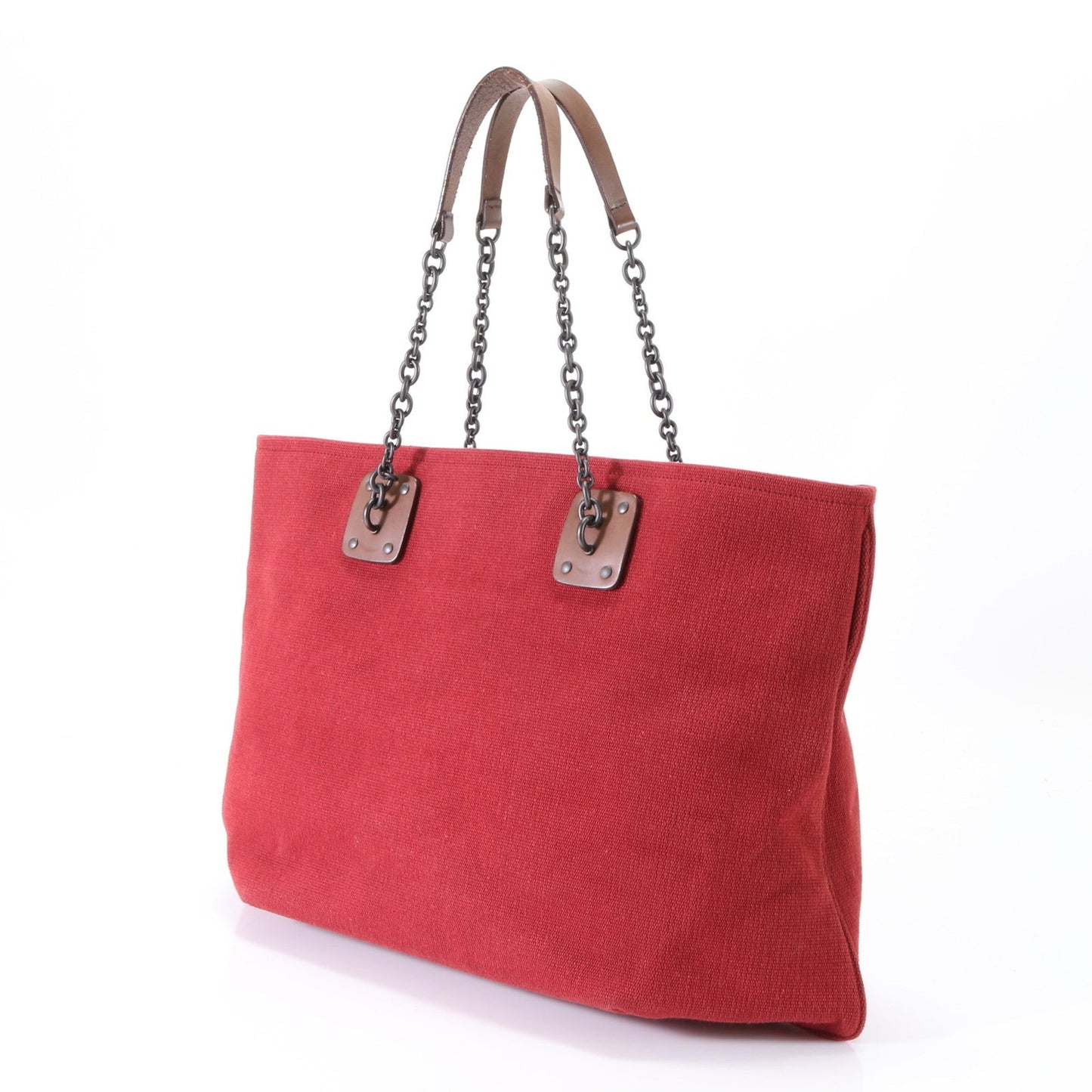 Luxury Bottega Veneta  Leather Canvas Tote Bag ()