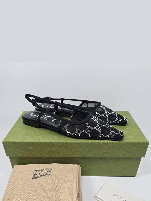 Luxury Gucci Trending 2025 GG crystal slingback 230