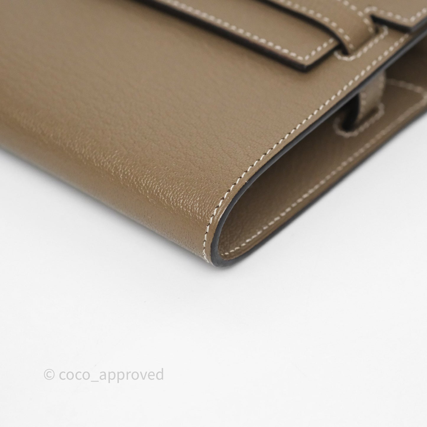 Hermès Kelly To Go Wallet Etoupe 18 Chevre Mysore Gold Hardware